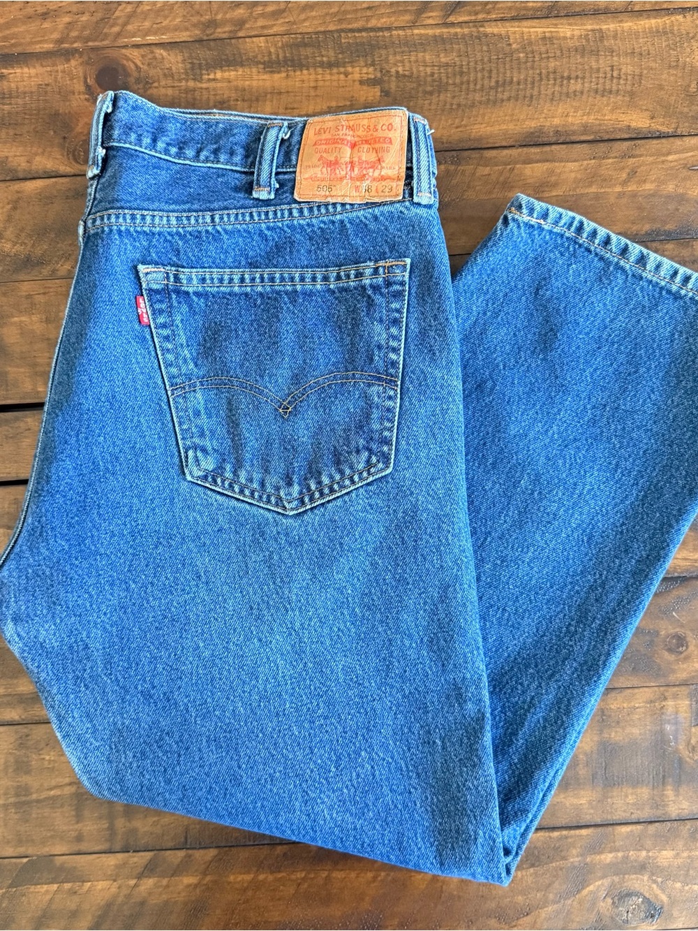 Levi’s 505 Straight Fit Jeans, Men’s Size 38x29